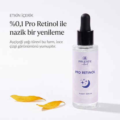 PRO RETİNOL NIGHT SERUM 30 ml — %0,1 Pro Retinol ile nazik bir yenileme