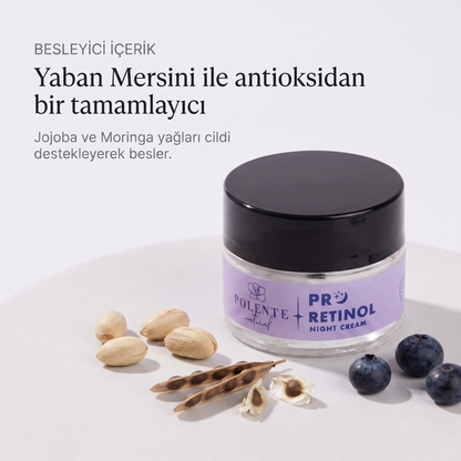 PRO RETİNOL NIGHT CREAM 50 ml — Yaban Mersini ile antioksidan bir tamamlayıcı