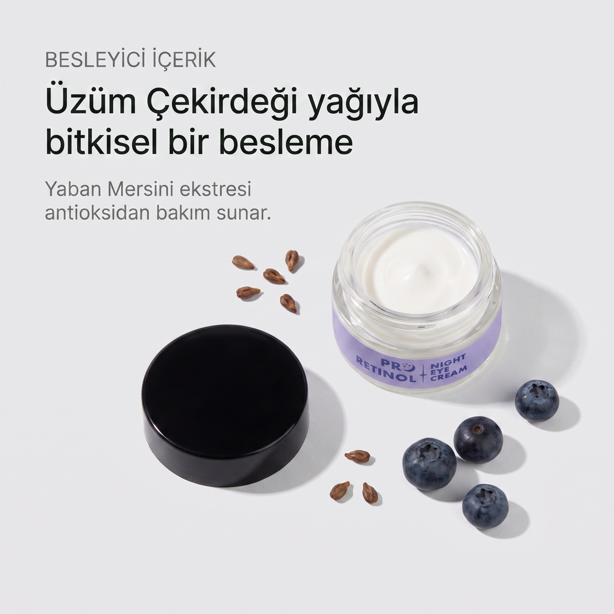 PRO RETINOL EYE CREAM 20 ml — Üzüm Çekirdeği yağıyla bitkisel bir besleme