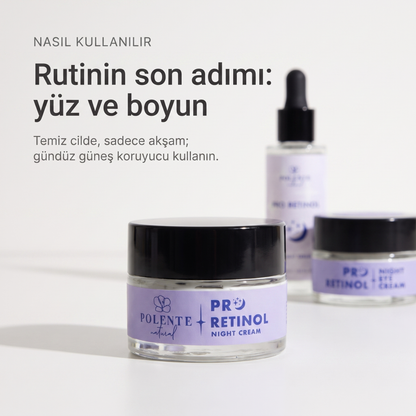 PRO RETİNOL NIGHT CREAM 50 ml — Rutinin son adımı: yüz ve boyun
