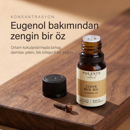 Karanfil Uçucu Yağı 10 ml — eugenol bakımından zengin, tek bileşenli uçucu yağ