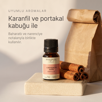 Tarçın Uçucu Yağı 10 ml — karanfil ve portakal kabuğu ile uyumlu aromalar