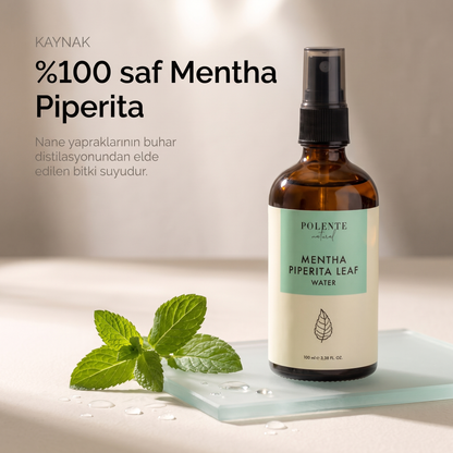 Nane Suyu %100 saf hidrosol 100 ml — Mentha Piperita kaynağı: taze nane dallarıyla