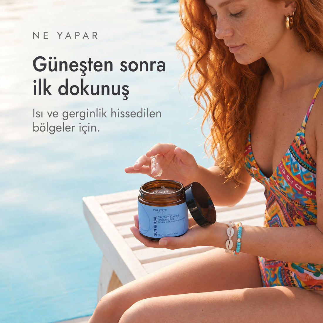 After Sun Cooling &amp; Recovery Gel 100 ml — güneşten sonra ilk dokunuş, ısı ve gerginlik hissedilen bölgeler için