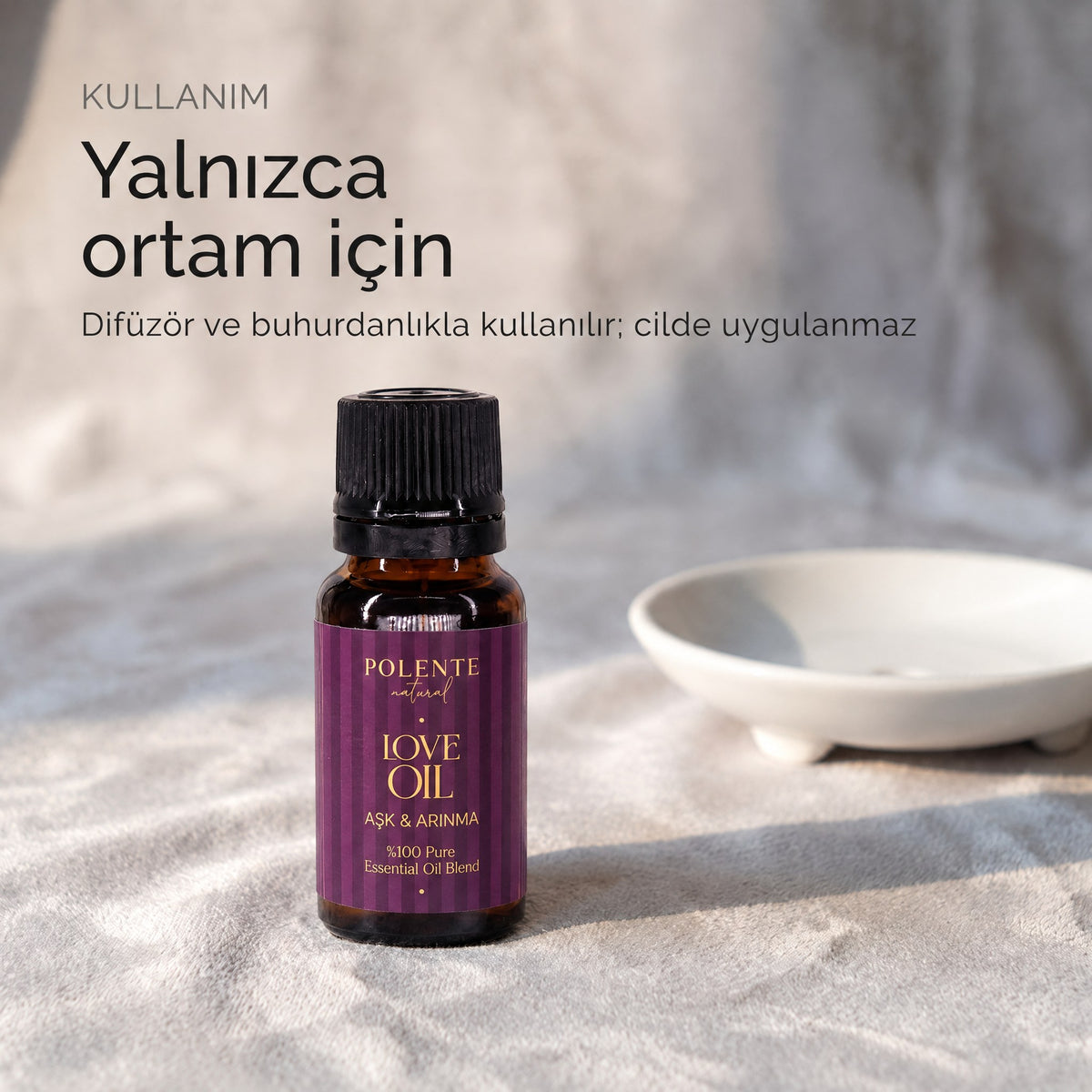Aşk &amp; Çekim Karışımı kullanımı — yalnızca difüzör ve buhurdanlıkla ortam için, cilde uygulanmaz