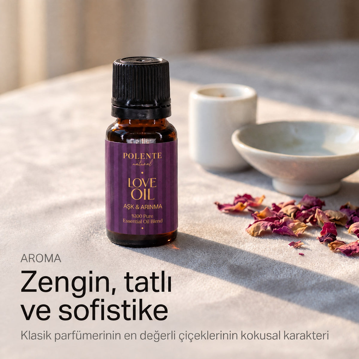 Aşk &amp; Çekim Karışımı aroma karakteri — zengin, tatlı ve sofistike çiçeksi nota