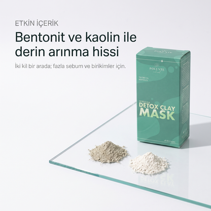 Spirulina Yosunlu Detoks Kil Maskesi 8x8 ml — Bentonit ve Kaolin kil tabanı