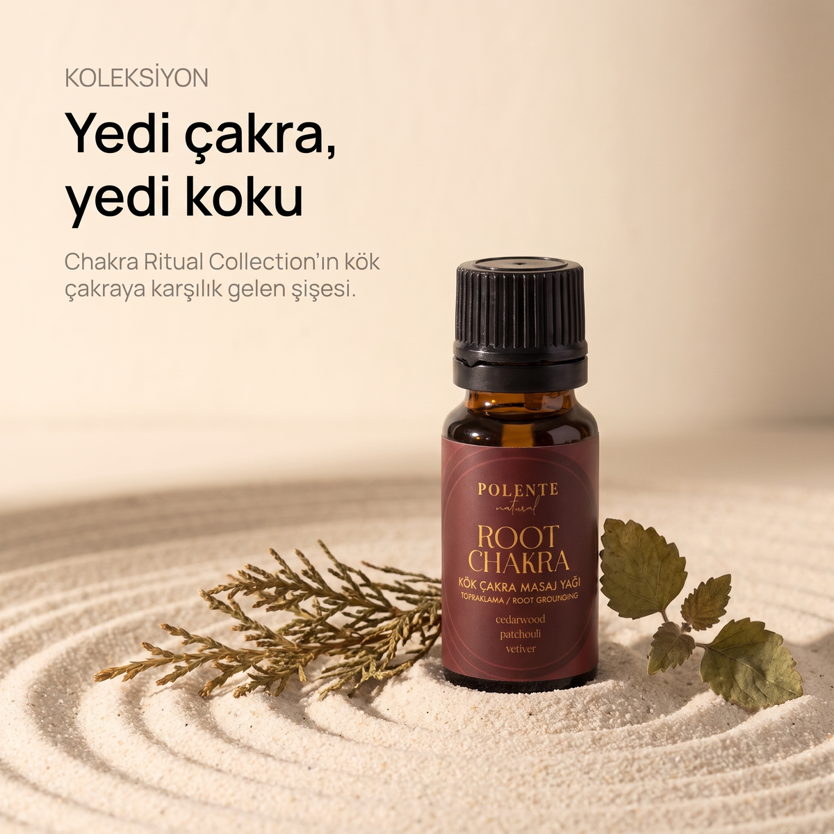Kök Çakra Yağı 20 ml — Chakra Ritual Collection&