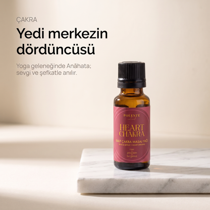 Kalp Çakra Yağı 20 ml — yedi çakra merkezinin dördüncüsü, yoga geleneğinde Anāhata