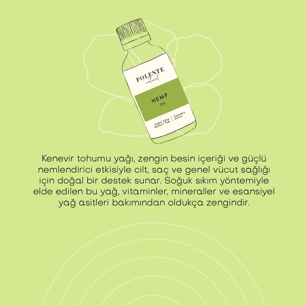 Kenevir Tohumu Yağı - Soğuk Sıkım (50 ml)