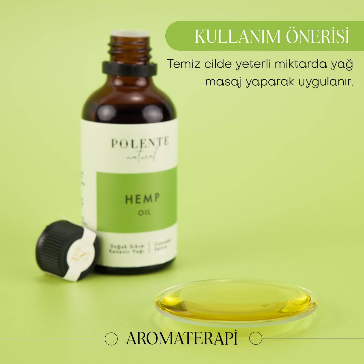 Kenevir Tohumu Yağı - Soğuk Sıkım (50 ml)