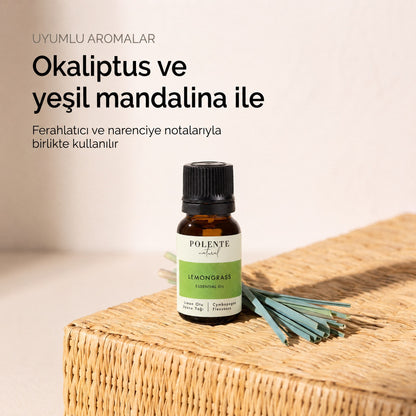 Limonotu Uçucu Yağı — uyumlu aromalar: okaliptus ve yeşil mandalina