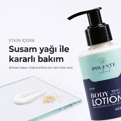 MEN BODY LOTION 200 ml — Susam yağı ile kararlı bakım