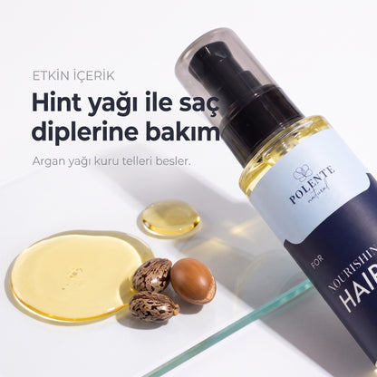 MEN NOURISHING HAIR CARE OIL 100 ml — Hint yağı saç diplerine bakım, argan yağı kuru telleri besler