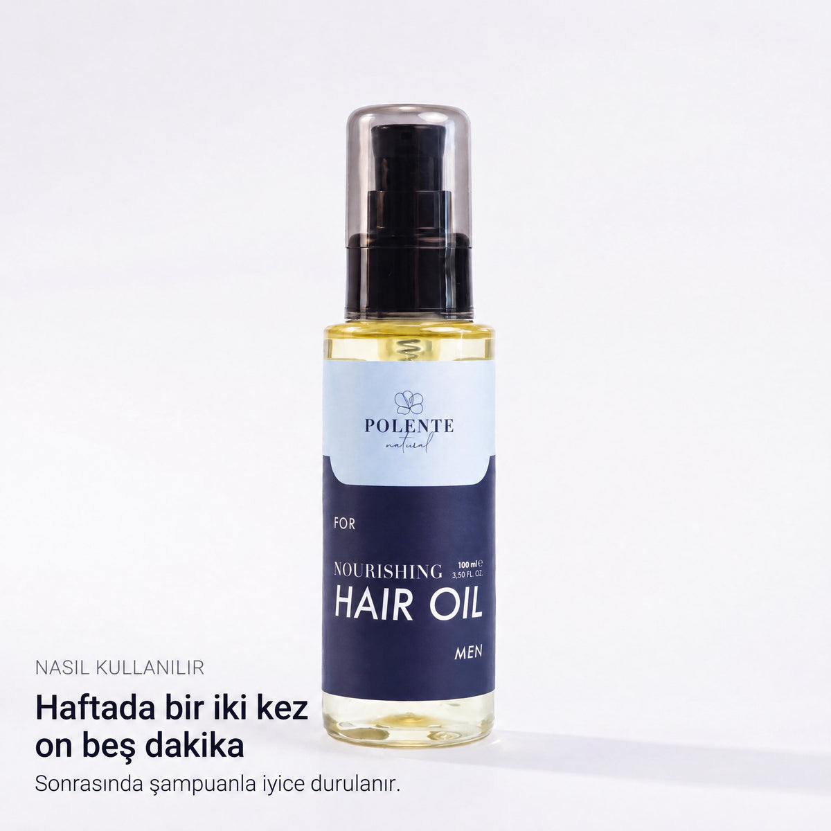 MEN NOURISHING HAIR CARE OIL 100 ml — On beş dakika bekletilir, şampuanla durulanır