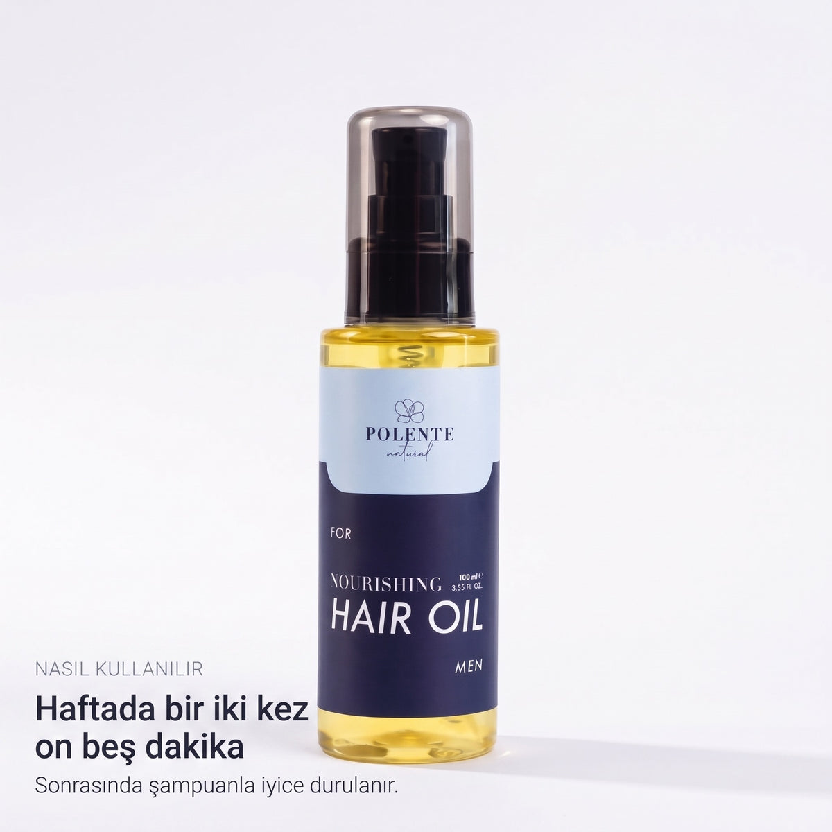 MEN NOURISHING HAIR CARE OIL 100 ml — On beş dakika bekletilir, şampuanla durulanır