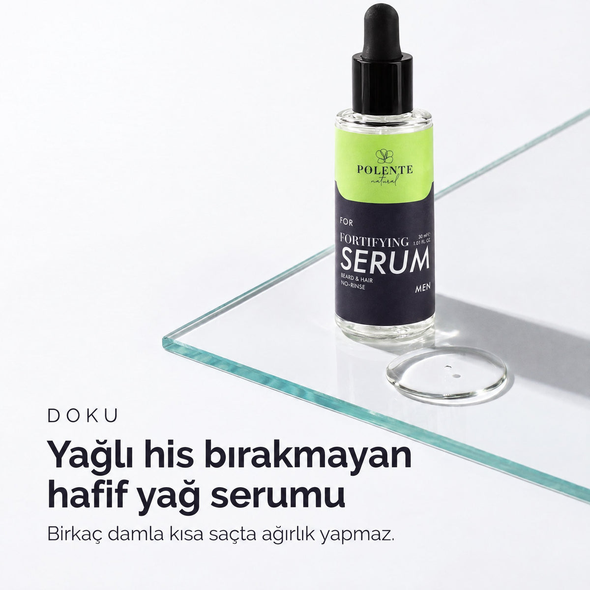 MEN FORTIFYING SERUM 30 ml — Hafif yağ serumu, yağlı his bırakmaz