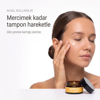 Ölmez Çiçek Göz Kremi 20 ml — mercimek kadar, tampon hareketle uygulama