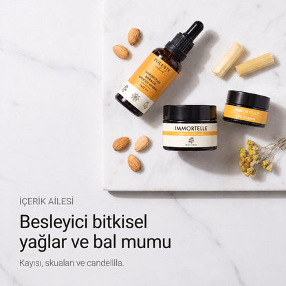 Ölmez Çiçek Kırışıklık Karşıtı Seri — kayısı, skualan ve candelilla içerik ailesi