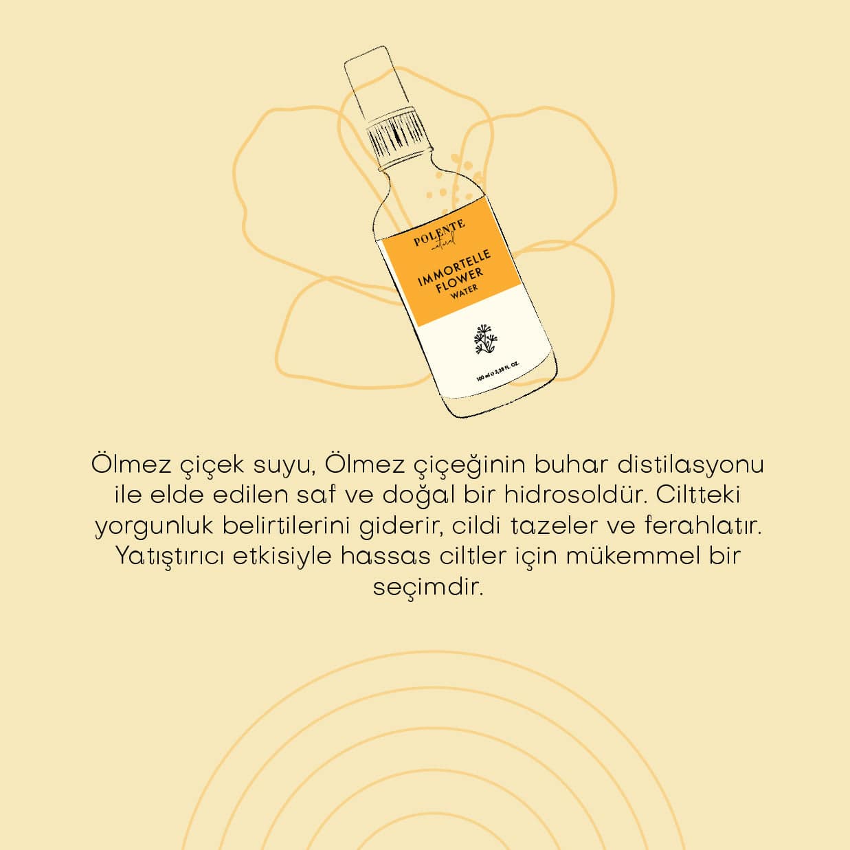 Ölmez Çicek Suyu -  %100 Saf Hidrosol (100 ml)