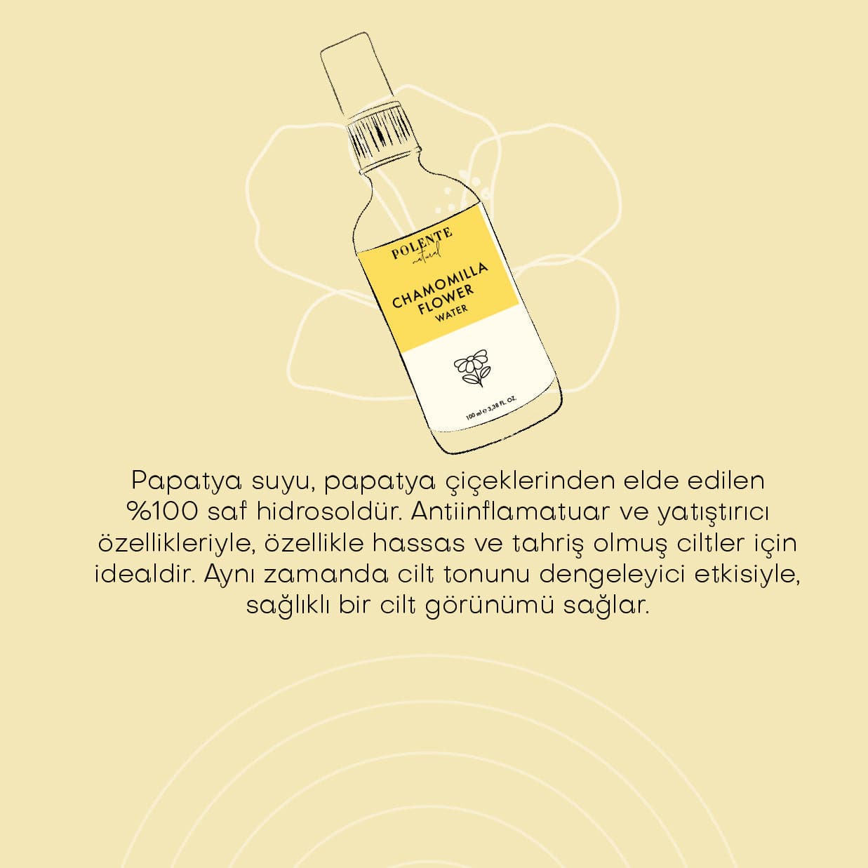 Papatya Suyu -  %100 Saf Hidrosol (100 ml)