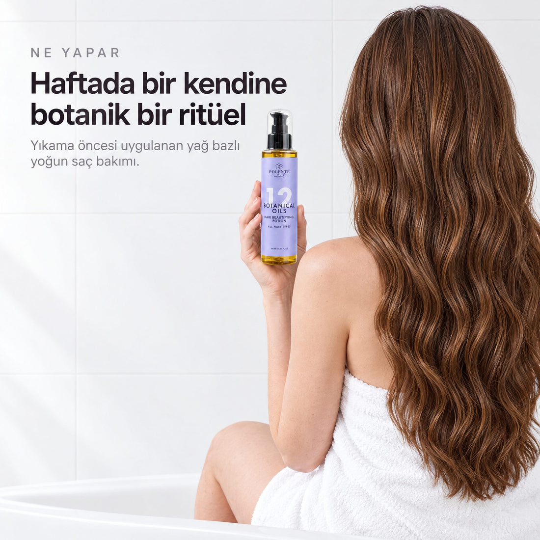 12 Botanik Yağ İçeren Saç Bakım Yağı 150 ml — haftada bir botanik saç ritüeli
