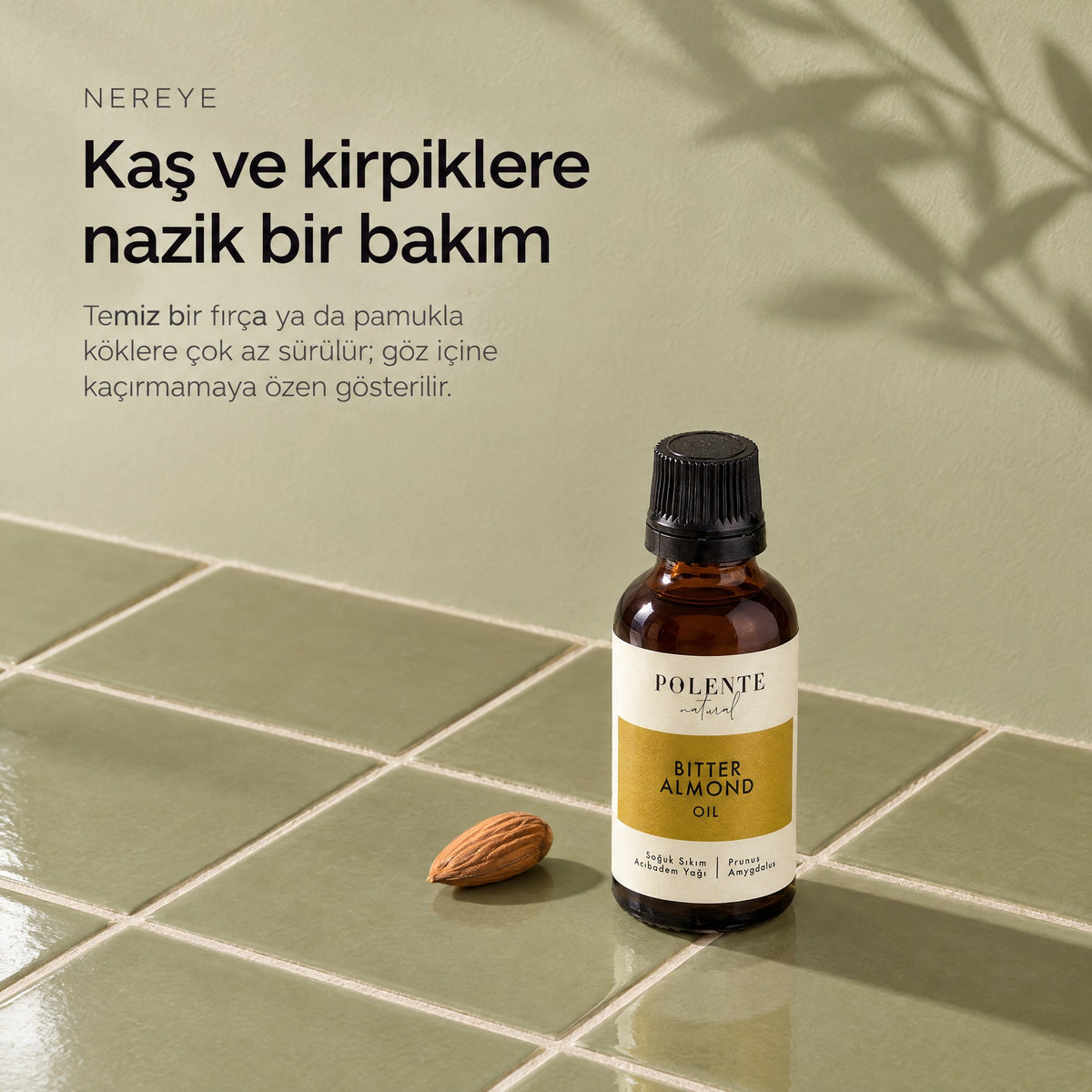 Acıbadem Yağı 50 ml — kaş ve kirpiklere nazik bir bakım