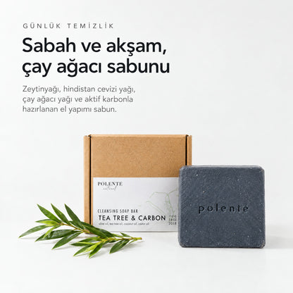 Akne Sivilce Bakım Seti — Sabah ve akşam, çay ağacı sabunu