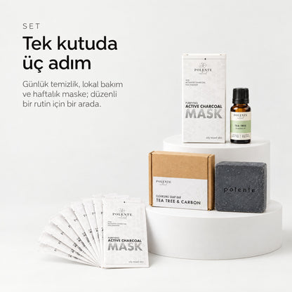Akne Sivilce Bakım Seti — Tek kutuda üç adım