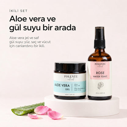 Aloe Vera Jel ve Gül Suyu 2&