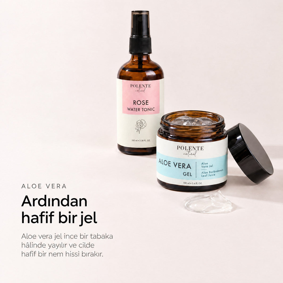 Aloe Vera Jel ve Gül Suyu 2&