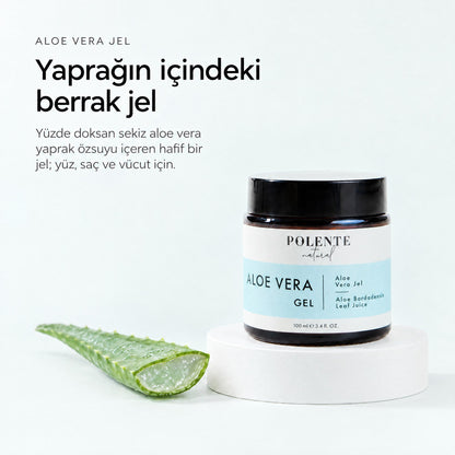Aloe Vera Jel 100 ml — Yaprağın içindeki berrak jel