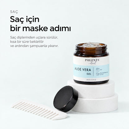 Aloe Vera Jel 100 ml — Saç için bir maske adımı