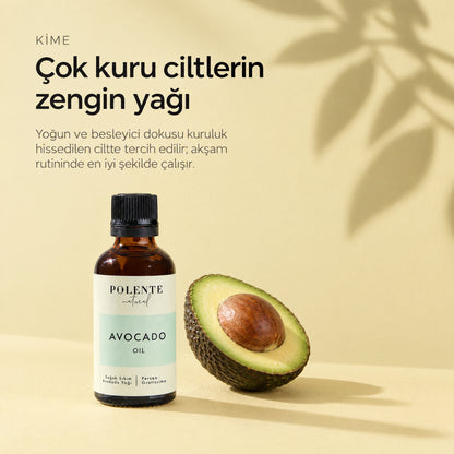 Avokado Yağı 50 ml — çok kuru ciltlerin zengin yağı