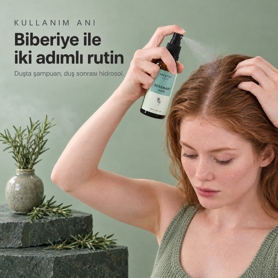 Güçlendirici Saç Bakım Seti Biberiye 2&