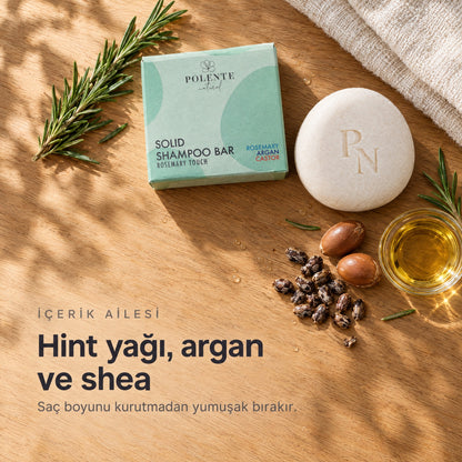 Biberiyeli Güçlendirici Katı Şampuan — Hint yağı, argan ve shea