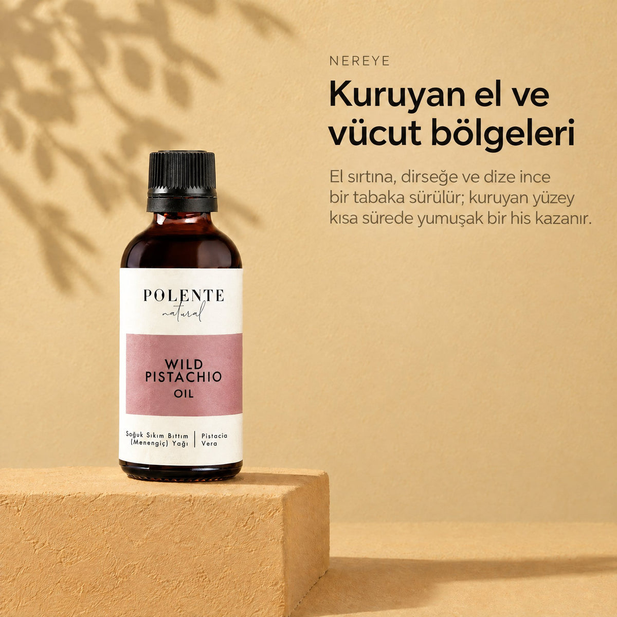 Bıttım (Menengiç) Yağı 50 ml — kuruyan el ve vücut bölgeleri