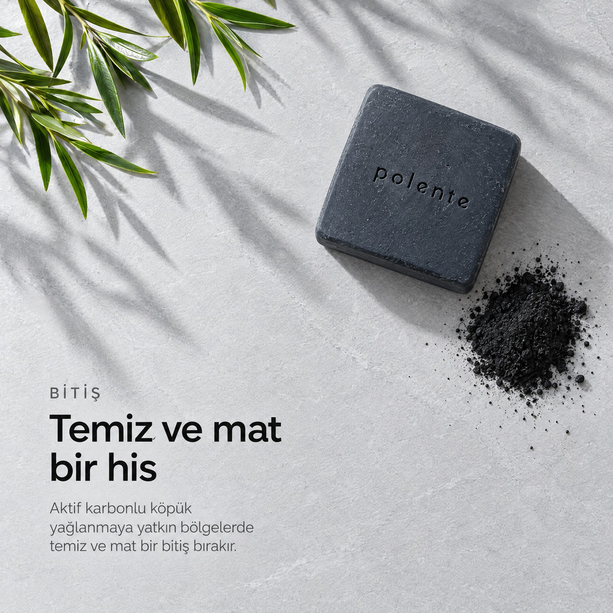 Çay Ağacı ve Aktif Karbon Sabunu 110 gr — temiz ve mat bir his
