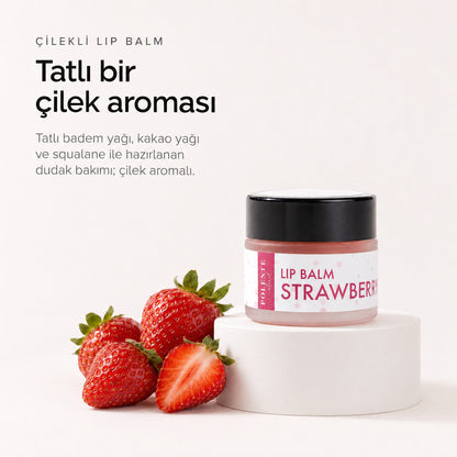 Çilekli Lip Balm 10 ml — Tatlı bir çilek aroması