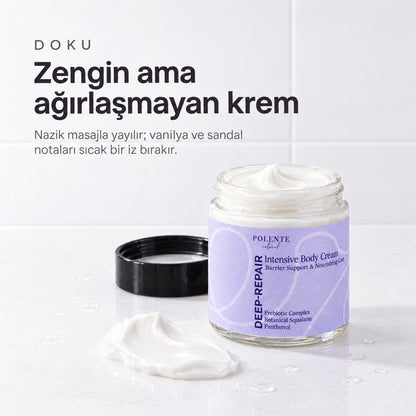 Deep-Repair Onarıcı Vücut Kremi 100 ml — zengin ama ağırlaşmayan krem