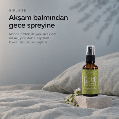 DEEP REST Aromaterapik Yastık ve Ortam Spreyi 50 ml — akşam balmından gece spreyine
