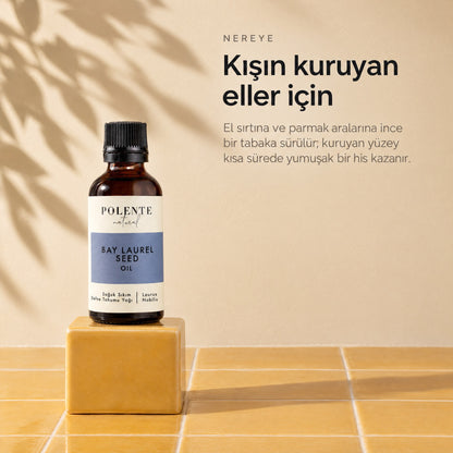 Defne Tohumu Yağı 50 ml — kışın kuruyan eller için