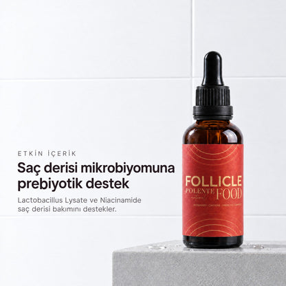 Follicle Food Saç Kökü Serumu 50 ml — Lactobacillus Lysate ile saç derisi mikrobiyomuna prebiyotik destek