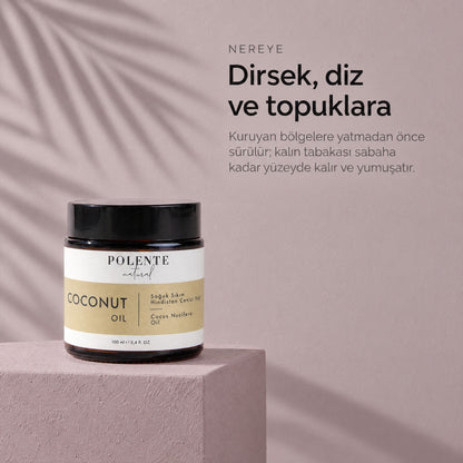 Hindistan Cevizi Yağı 100 ml — dirsek, diz ve topuklara