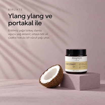 Hindistan Cevizi Yağı 100 ml — ylang ylang ve portakal ile