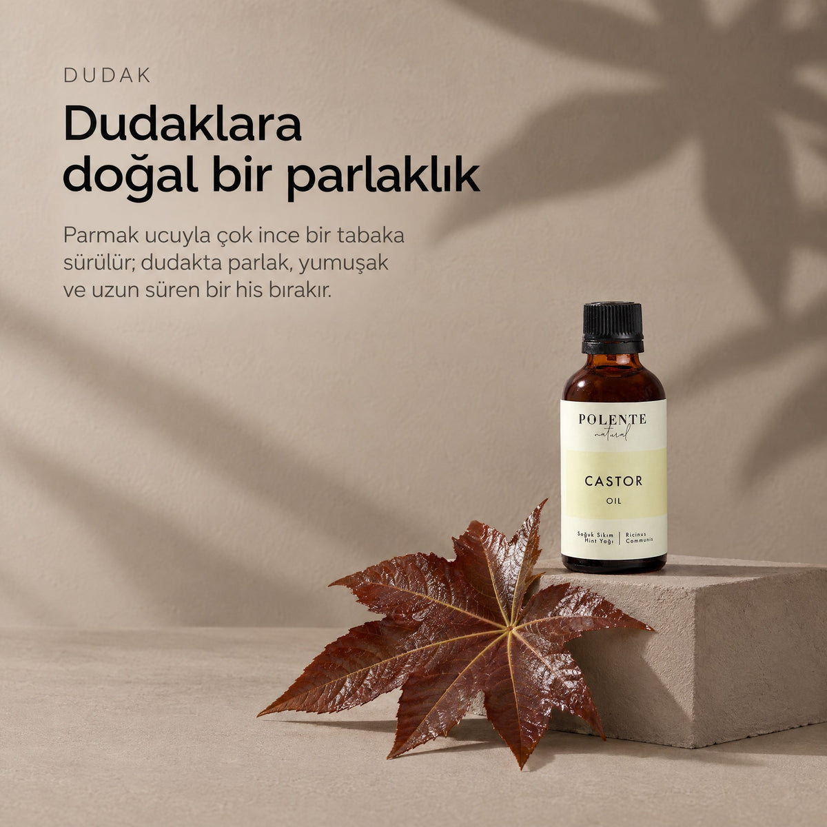 Hint Yağı 50 ml — dudaklara doğal bir parlaklık