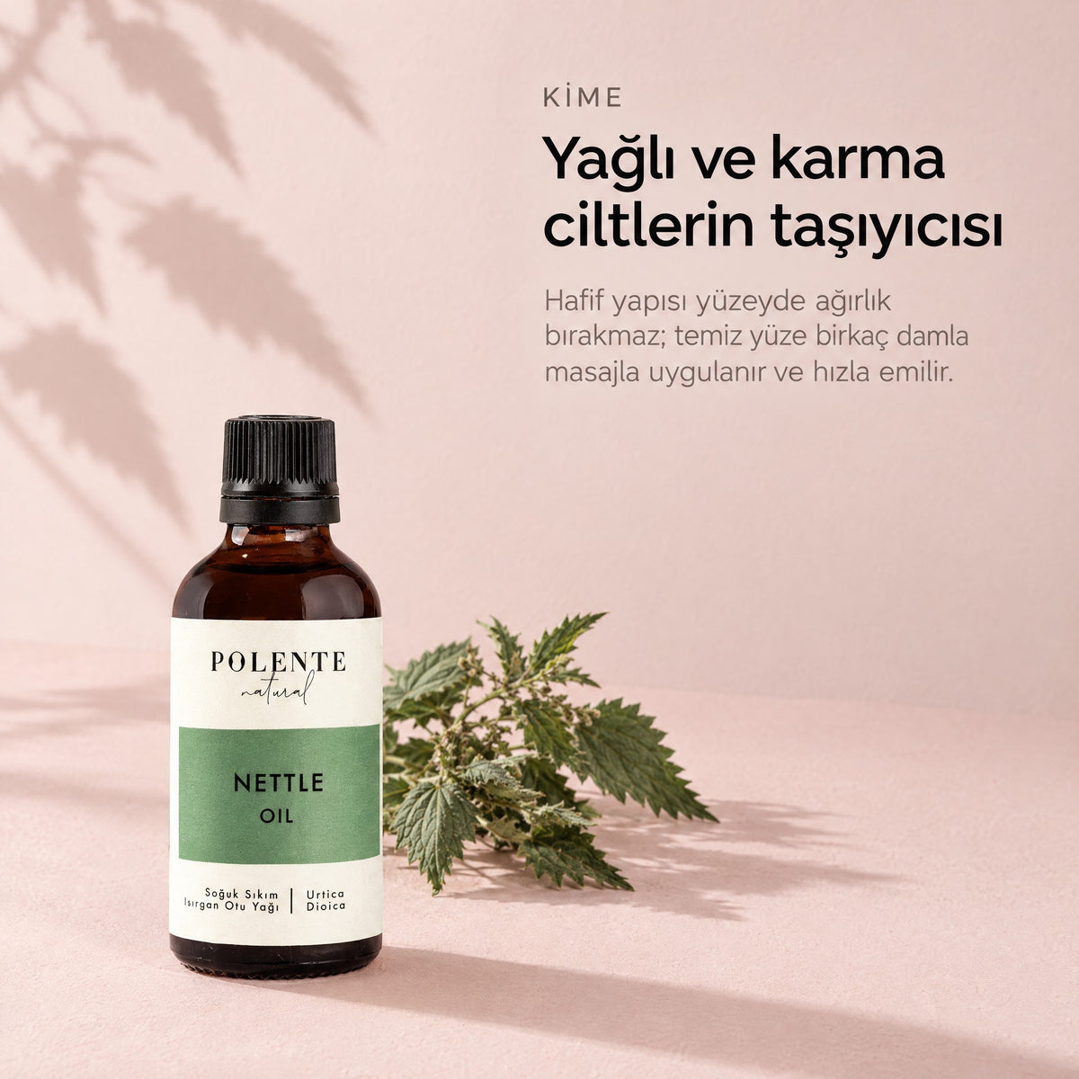 Isırgan Otu Yağı 50 ml — yağlı ve karma ciltlerin taşıyıcısı