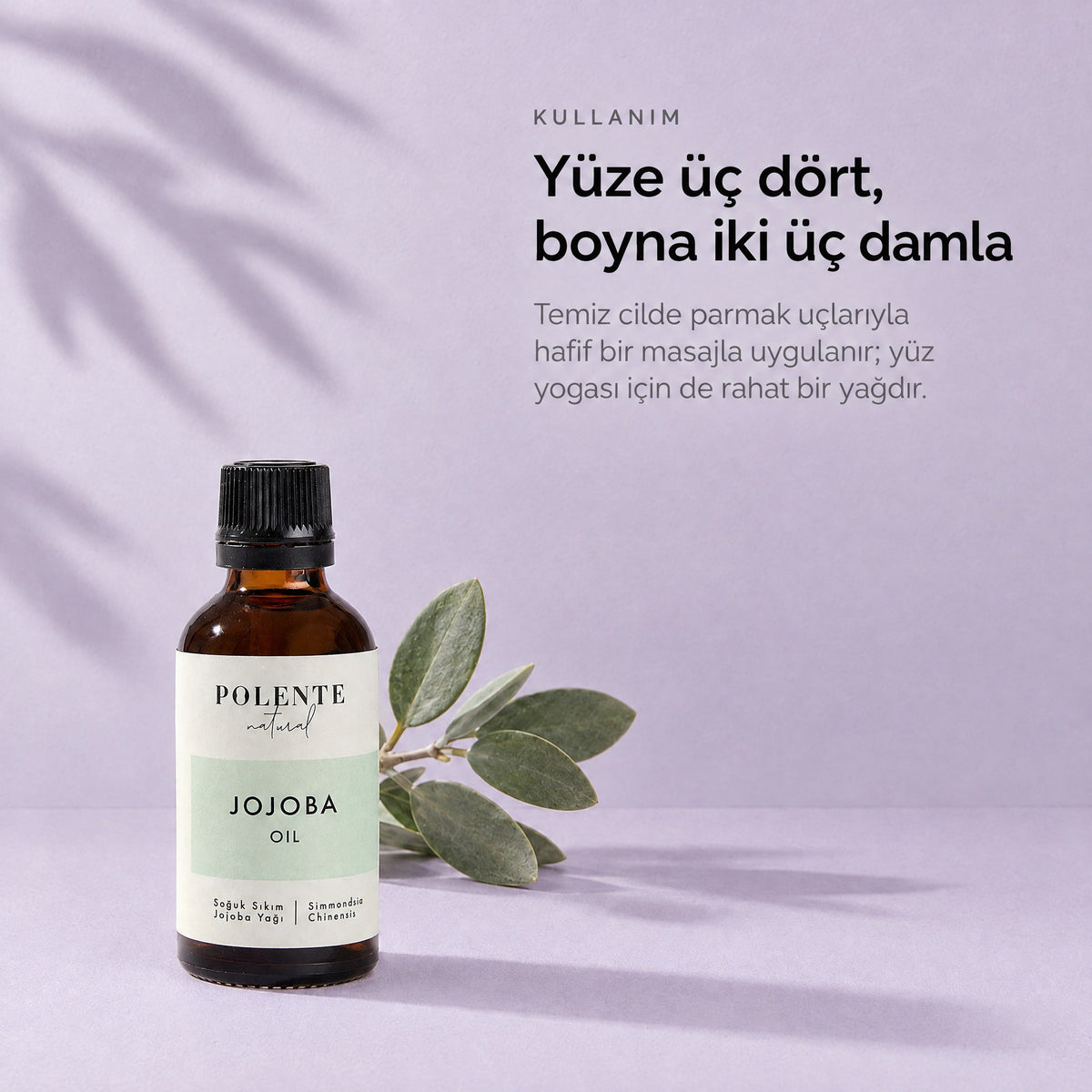 Jojoba Yağı 50 ml — yüze üç dört, boyna iki üç damla