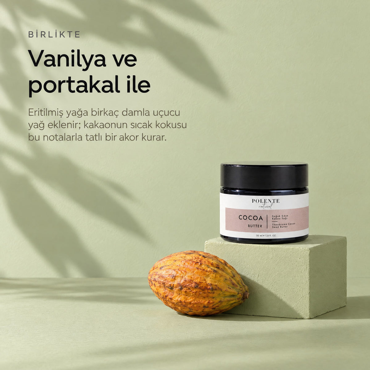 Kakao Butter 50 ml — vanilya ve portakal ile