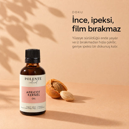 Kayısı Çekirdeği Yağı 50 ml — ince, ipeksi, film bırakmaz